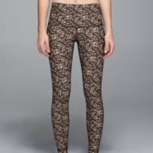 Lululemon Women’s Size 6-8? Shine Tight Legging Shimmy Shimmer Black Metal